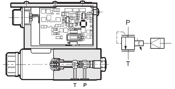 مدار شیر کنترل فشار پروپشنال دوپلوماتیک جامع الکترونیکی PRED3G سری 11