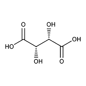ساختار اسید تارتاریک