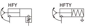 نماد شماتیک گریپر ایرتک مدل HFY