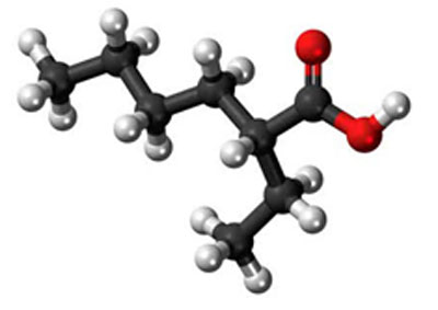ساختار مولکولی دی اتیل هگزانول