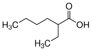ساختار دو اتیل هگزانوئیک اسید