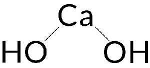 ساختار مولکولی آهک هیدراته