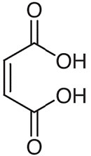 ساختار مولکولی اسید مالئیک