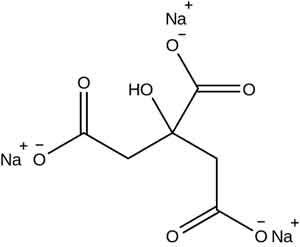 فرمول مولکولی تری سدیم سیترات