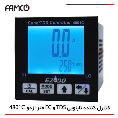 کنترلر و نمایشگر تابلویی و آنلاین TDS و EC متر ازدو مدل 4801C