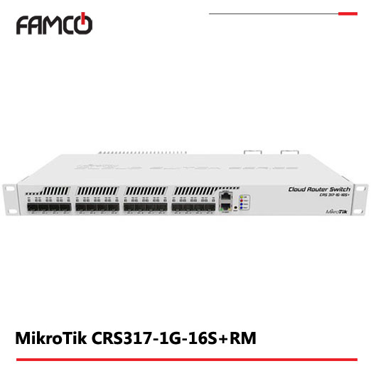 کلود روتر سوئیچ میکروتیک CRS317-1G-16S+RM