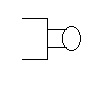 نماد شیر پنوماتیک تحریک مکانیکی (بادامکی)