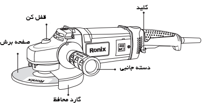 اجزای فرز سنگبری مدل 3220