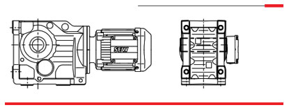 موتور گیربکس کرانویل SEW پایه دار هالو شافت سری KA..B