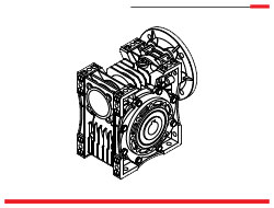 گیربکس حلزونی ایلماز سری EN بدون موتور با فلنج ورودی IEC B5/B14