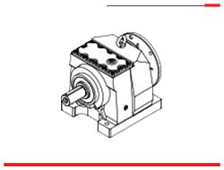 گیربکس Helical ایلماز MN پایه دار و فلنج با نصب موتور مطابق IEC B5 / B14 
