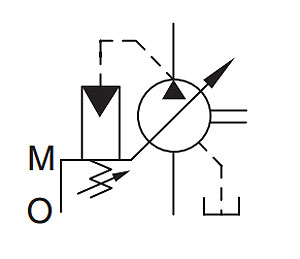 نماد پمپ پیستونی یوکن در مدار