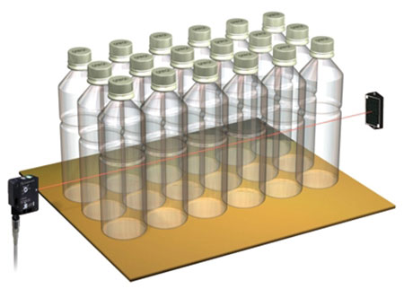تشخیص بطری های شفاف با سنسور فتوالکتریک