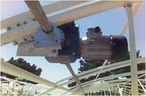 موتور گیربکس پنجره گلخانه یا دریچه سقفی