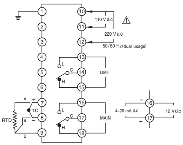  دیاگرام اتصالات سنسور هانیانگ مدل HY-8200S
