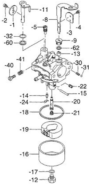 اجزای موتور ویبراتور بنزینی روبین